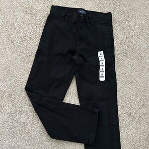 Boys Black Chino Pants 8